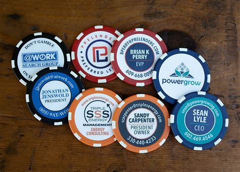 Poker Chip Business Cards